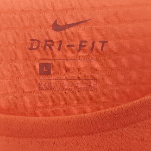 Nike x Peloton Neon Orange Dri-Fit T Shirt Sz L - Picture 4 of 6